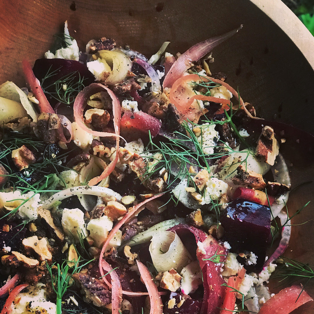 Roasted Beet and Walnut Salad - A vibrant addition to your winter menu!
