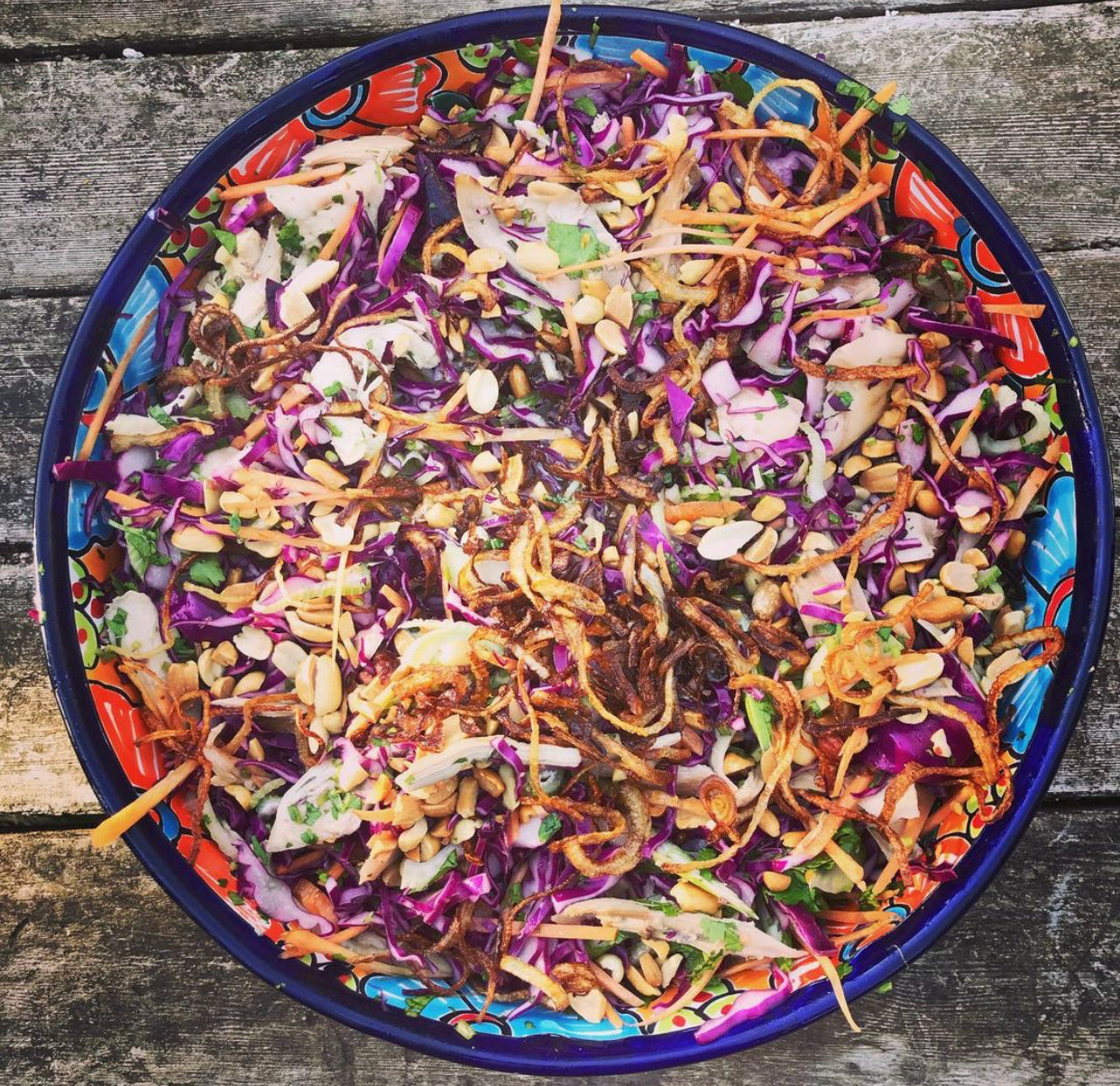 Vietnamese Chicken Salad with Crispy Fried Shallots