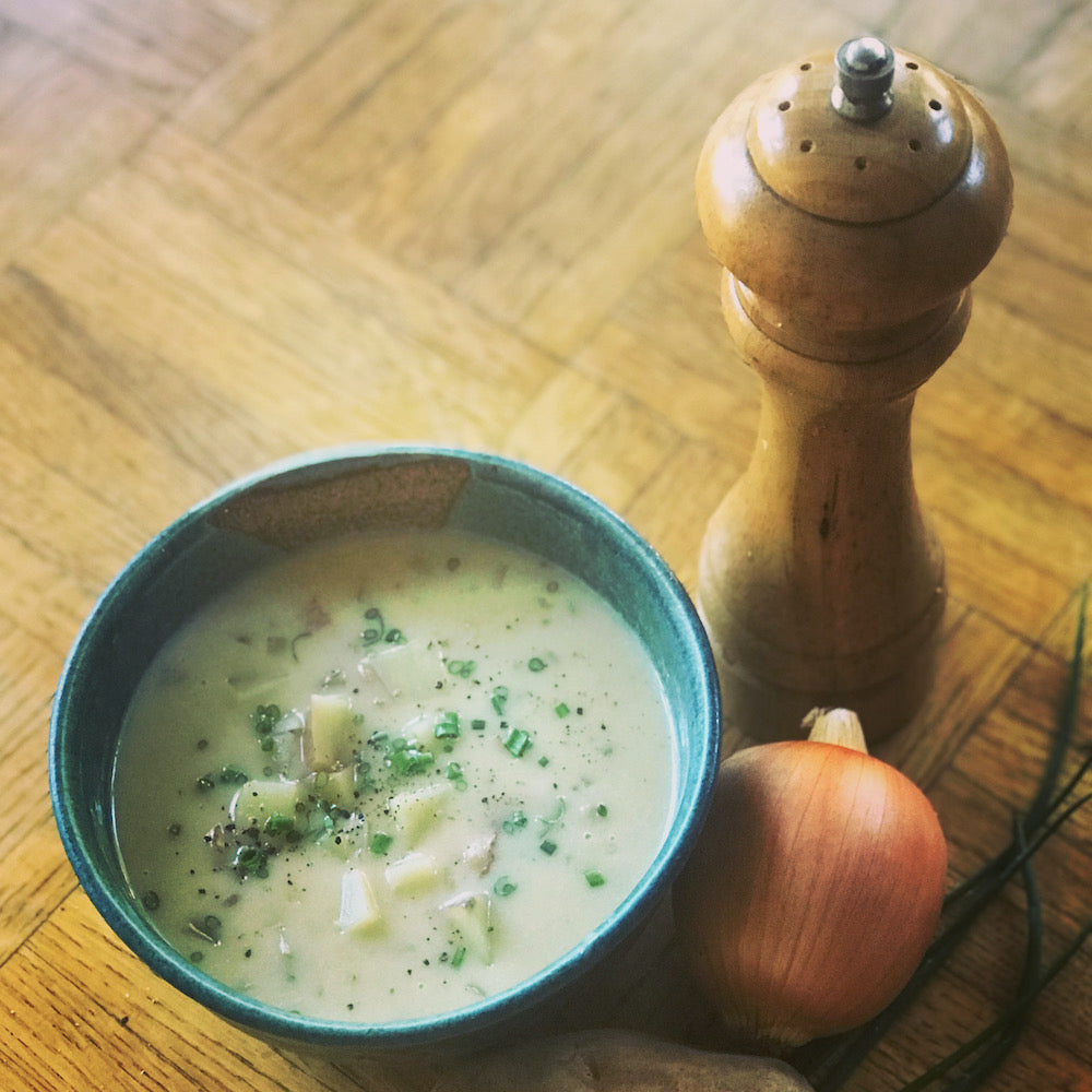 Potato Chowder with Bacon and The Comfort of Tradition